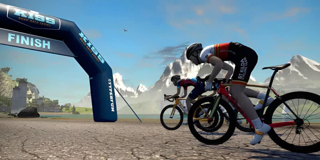 Zwift er en revolutionerende platform, der forbinder den virkelige verden med den virtuelle verden via din hometrainer.